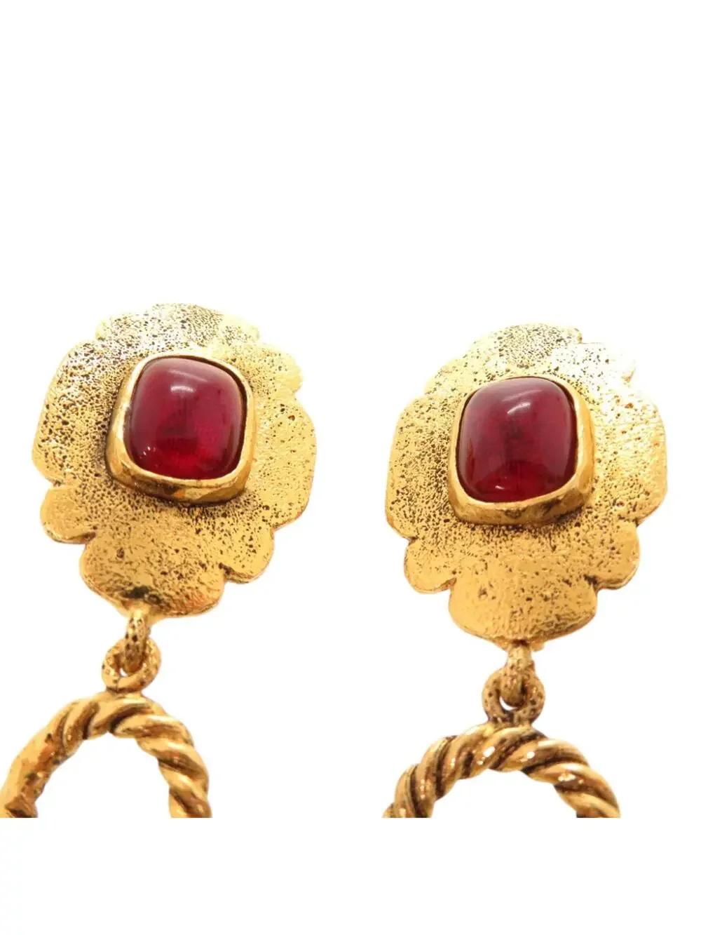 Chanel Vintage Earrings Gold-Tone Metal #299453C15B